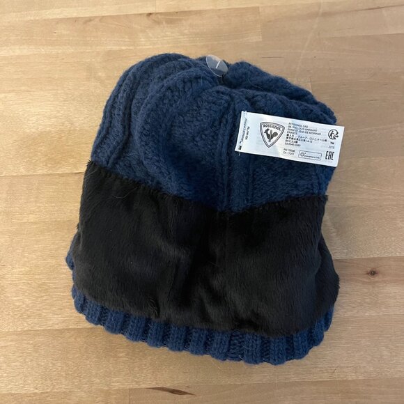 Rossignol Women's Mady Beanie, Dark Navy - Picture 3 of 3